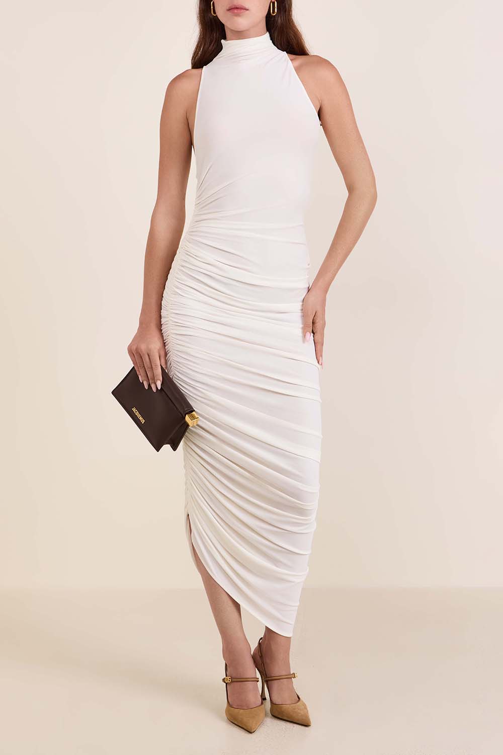 שמלת מקסי א-סימטרית